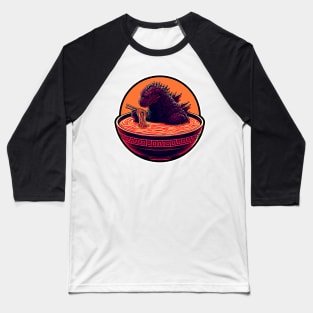 Godzilla Ramen 4 Baseball T-Shirt